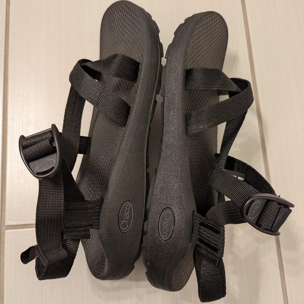 Chaco Z1 classic Black Strappy Sandals size w 11 - Picture 6 of 9